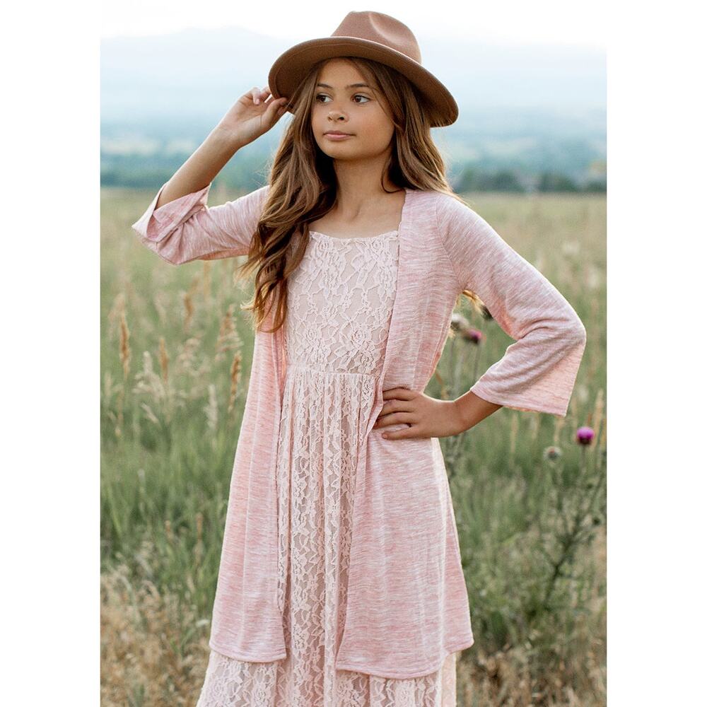 Joyfolie Mia Joy Ximena Duster in Rose Smoke Girl’s Size 6